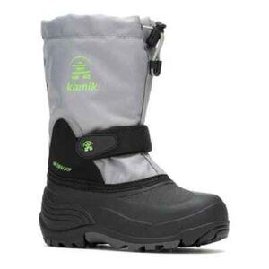 Kamik Kids' Waterbug 5 Snow Boots, Gray, Size 3